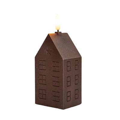 Kaars huisje wax 3d vlam 5x6x15 cm brons Anna's Collection - Annas collection Kaars huisje wax 3d vlam 5x6x15 cm brons Anna's Collection - Annas collection
