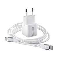 Intenso W30C GaN + C315L USB-oplader 30 W 1x USB-C, 1x Apple Lightning Wit Binnen GaN, USB Power Delivery (USB-PD) - thumbnail
