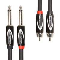 Roland RCC-15-2R28 instrumentenkabel 2x 6.35mm jack naar 2x RCA 4.5 meter - thumbnail