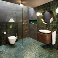 Grohe Wandaansluitbocht Rainshower Cool Sunrise Geborsteld - thumbnail