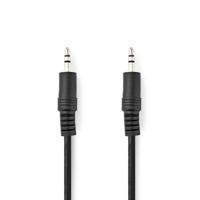 Nedis Stereo-Audiokabel | 3,5 mm Male | 3,5 mm Male | Vernikkeld | 10.0 m | Rond | Zwart | Blister - CAGB22000BK100 - thumbnail