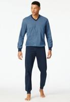 Schiesser Schiesser Heren Pyjama Long blue 181162 56/XXL - thumbnail
