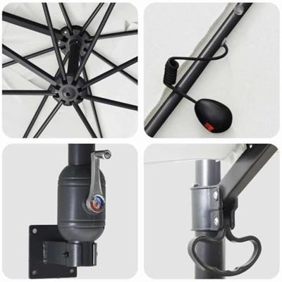 Tuinparasol Zand 248.5 x 247.5 x 160 cm Stof