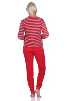 N dames pyjama badstof - Small Stripes - Warme winter pyjama - thumbnail