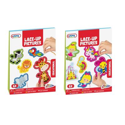 Grafix rijgset dieren, 6st.