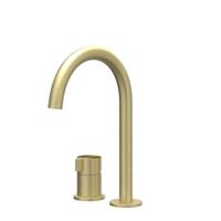 Wastafelkraan IVY Tribe Coldstart 2-gats RVS316 Geborsteld Mat Goud PVD - thumbnail