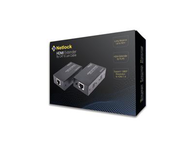 HDMI naar LAN RJ45 Verlengsnoer Netlock EXT-HDMI-01 Zwart - thumbnail