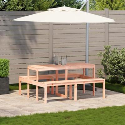 Picknicktafel 160x134x75 cm massief douglashout