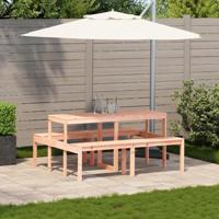 Picknicktafel 160x134x75 cm massief douglashout - thumbnail