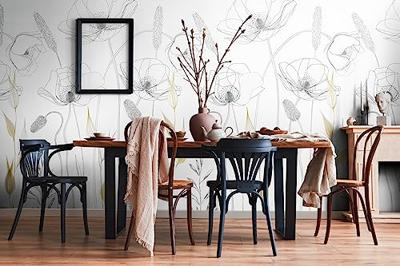 Livingwalls The Wall II - Wit - Planten Behang - 392121