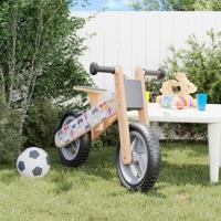 VidaXL Loopfiets voor kinderen grijs met print - thumbnail