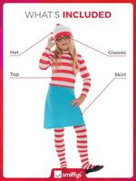 Waar is Wally meisjes kostuum - thumbnail