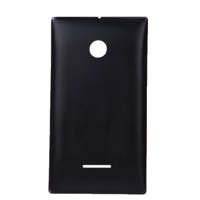 Effen kleur batterij terug dekking voor Microsoft Lumia 532(Black)