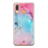 Samsung Galaxy A40 siliconen hoesje - Marble colorbomb - thumbnail