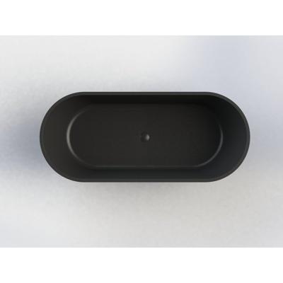 Vrijstaand Ligbad Arcqua Pinto 170x73x57 cm Mat Zwart Arcqua