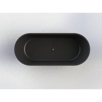 Vrijstaand Ligbad Arcqua Pinto 170x73x57 cm Mat Zwart Arcqua - thumbnail