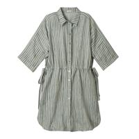 Linnen jurk, riet gestreept 40/42 - thumbnail