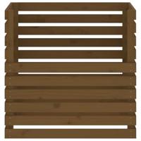 VidaXL Compostbak 80x80x78 cm massief grenenhout honingbruin - thumbnail