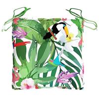 Stoelkussens 6 st 50x50x7 cm stof meerkleurig - thumbnail