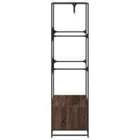 VidaXL Kledingkast 90x50x180 cm bewerkt hout bruin eikenkleurig - thumbnail
