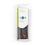 Stereo-Audiokabel | 3,5 mm Male - 2x RCA Male | 1,5 m | Zwart - thumbnail