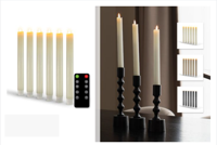 6 FlinQ LED Kaarsen met afstandsbediening - thumbnail