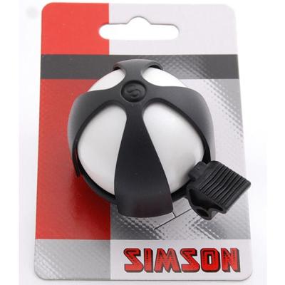 Simson fietsbel sport wit-zwart op kaart