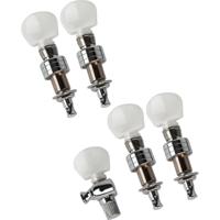 Ortega OTMBJDC-CR 4+1 Banjo Tuning Machines Chrome stemmechanieken voor banjo - thumbnail