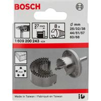 Bosch Accessories Sägekranz-Set Ø 25-68mm 8tlg. mit Schaft, Arbeitslänge 27mm 1609200243 Zaagkransset 8-delig 25 mm, 32 mm, 38 mm, 44 mm, 51 mm, 57 mm, 63 mm, - thumbnail