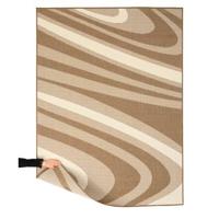 Tapeso Modern buitenkleed - Flip Saturn lichtbruin - 160x220 cm - thumbnail