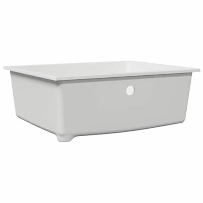VidaXL Keukenwasbak wit 54 x 44 x 20 cm graniet