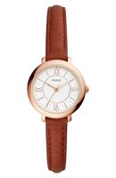 Fossil Dameshorloge Jacqueline Leder Braun ES3842 horloge - thumbnail
