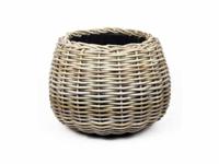 Drypot tina rotan d55h44cm grijs Van der Leeden - Van der leeden - thumbnail