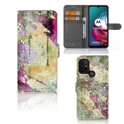 Hoesje Motorola Moto G10 | G20 | G30 Letter Painting Hoesje Motorola Moto G10 | G20 | G30 Letter Painting