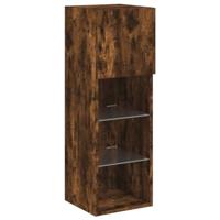 Tv-meubels met LED-verlichting 2 st 30,5x30x90 cm gerookt eiken - thumbnail