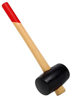 Rubber hamer met houten steel Rubber hamer met houten steel