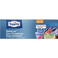 Toppits Safeloc Zip-Diepvrieszakken 1L 20 Stuks - thumbnail