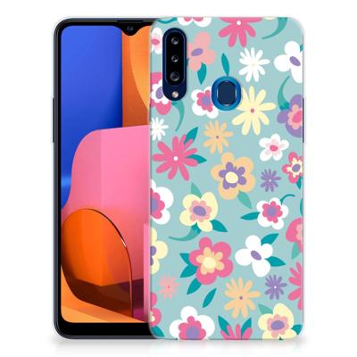 Samsung Galaxy A20s | TPU Case | Flower Power