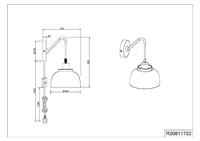 Trio Zwarte wandlampPunch - R20811732 - thumbnail