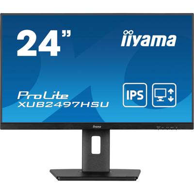 iiyama XUB2497HSU-B2 computer monitor 60,5 cm (23.8") 1920 x 1080 Pixels Full HD LED Zwart iiyama XUB2497HSU-B2 computer monitor 60,5 cm (23.8") 1920 x 1080 Pixels Full HD LED Zwart