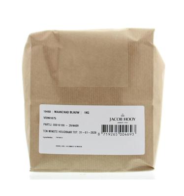 Jacob Hooy Maanzaad blauw/papaver coer 1 Kilogram Jacob Hooy Maanzaad blauw/papaver coer 1 Kilogram