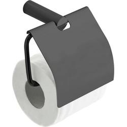 Saqu Lodge toiletrolhouder 11,9x7,4x12,5cm gunmetal