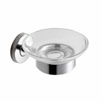 Wiesbaden 304-zeepschaalhouder met glas RVS - thumbnail