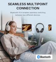 Edifier WH700NB Pro Draadloze over-ear hoofdtelefoon met -43dB actieve ruisonderdrukking, Hi-Res audio, AAC, Bluetooth V5.4, multi-point-verbinding, AI-heldere oproepen, snel opladen, opvouwbaar, - thumbnail
