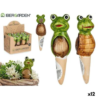 Decoratief tuinfiguur Ibergarden FC0226A4M26 Bruin Groen Keramisch 4,5 x 16,5 x 4,5 cm (12 Stuks)