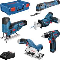 Bosch Professional 5 tool KIT + GBA + GAL + XL-Boxx 0615A0017C Gereedschapsset Universeel 10-delig - thumbnail