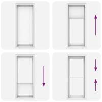 Plissjaloezie 90x200 cm wit - thumbnail