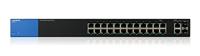 Linksys Lgs326-Eu Beheerde Gigabit Smart-Switch Met 2 Gigabit- En Sfp-Poorten Voor Bedrijven, 26 Poorts, Zwart/Blauw - thumbnail