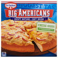 Dr. Oetker Big Americans Pizza Cheese Onion 385 g bij Jumbo - thumbnail