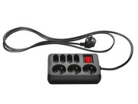 SILVERCREST Stekkerdoos of verlengsnoer (9 stopcontacten (zwart)) - thumbnail